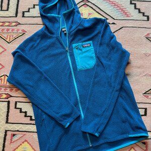 Men's XL Blue Patagonia R1 Air Full Zip Hoody